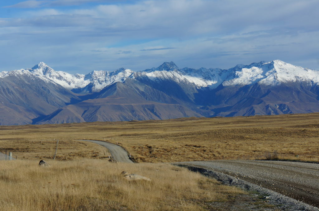 Mt Cook scenic drive NZ 