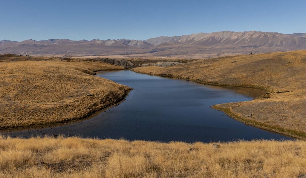 Mackenzie Country Tarns which are home to the critically endangered Black Stilt - Kaki