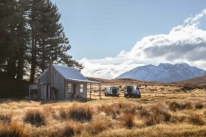 Mackenzie Country accommodation hut on a Scenic 4WD Tour
